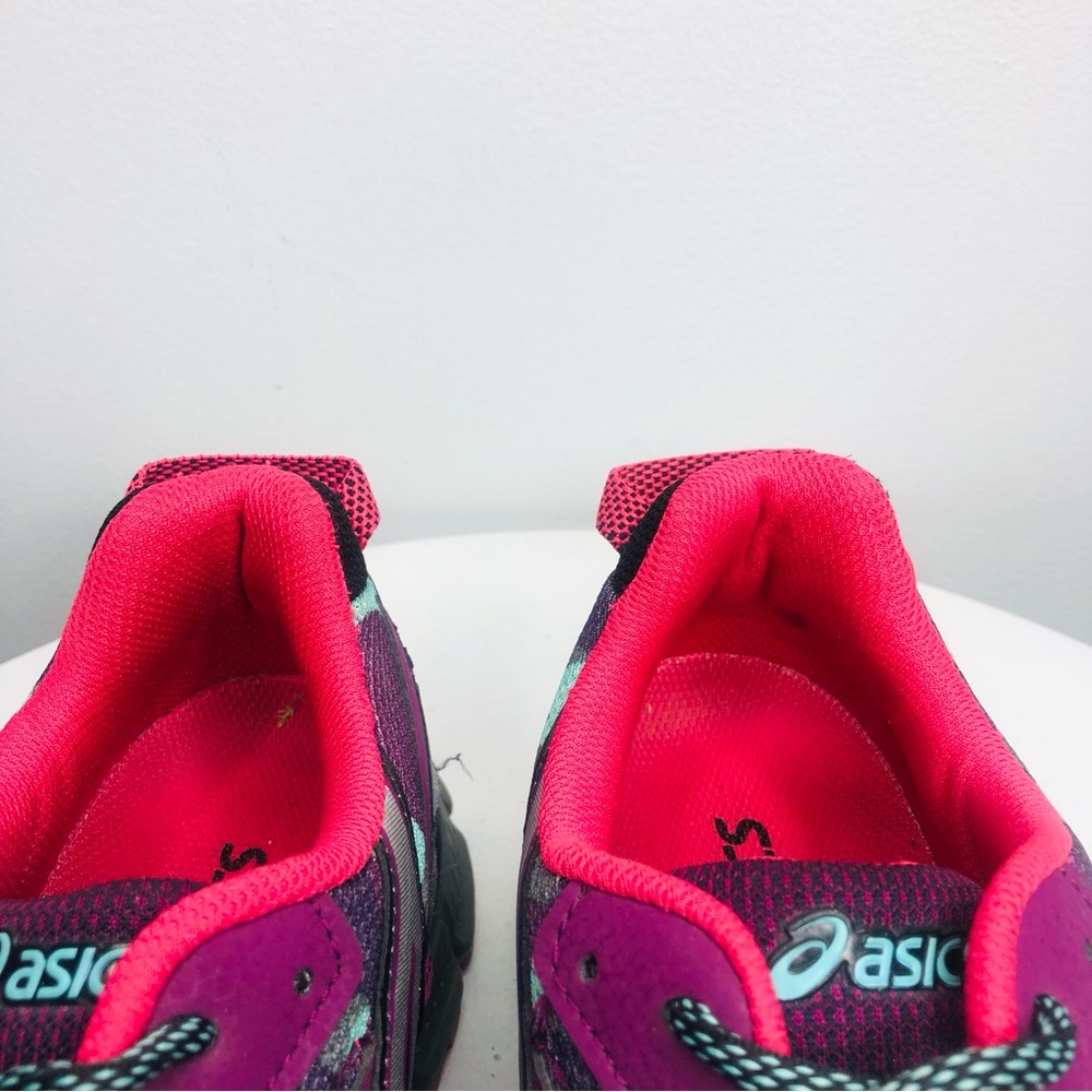 Asics GEL-SCRAM 3 T65BQ (D) black purple pink trail running shoes SZ 8.5. RR1 - Picture 5 of 9